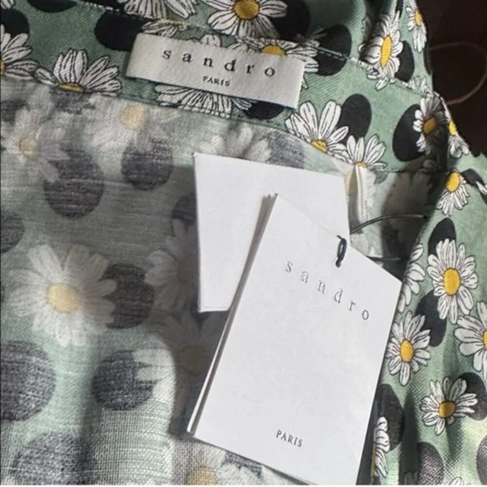 Sandro Multicolor Long Sleeve Dress - Picture 6 of 7